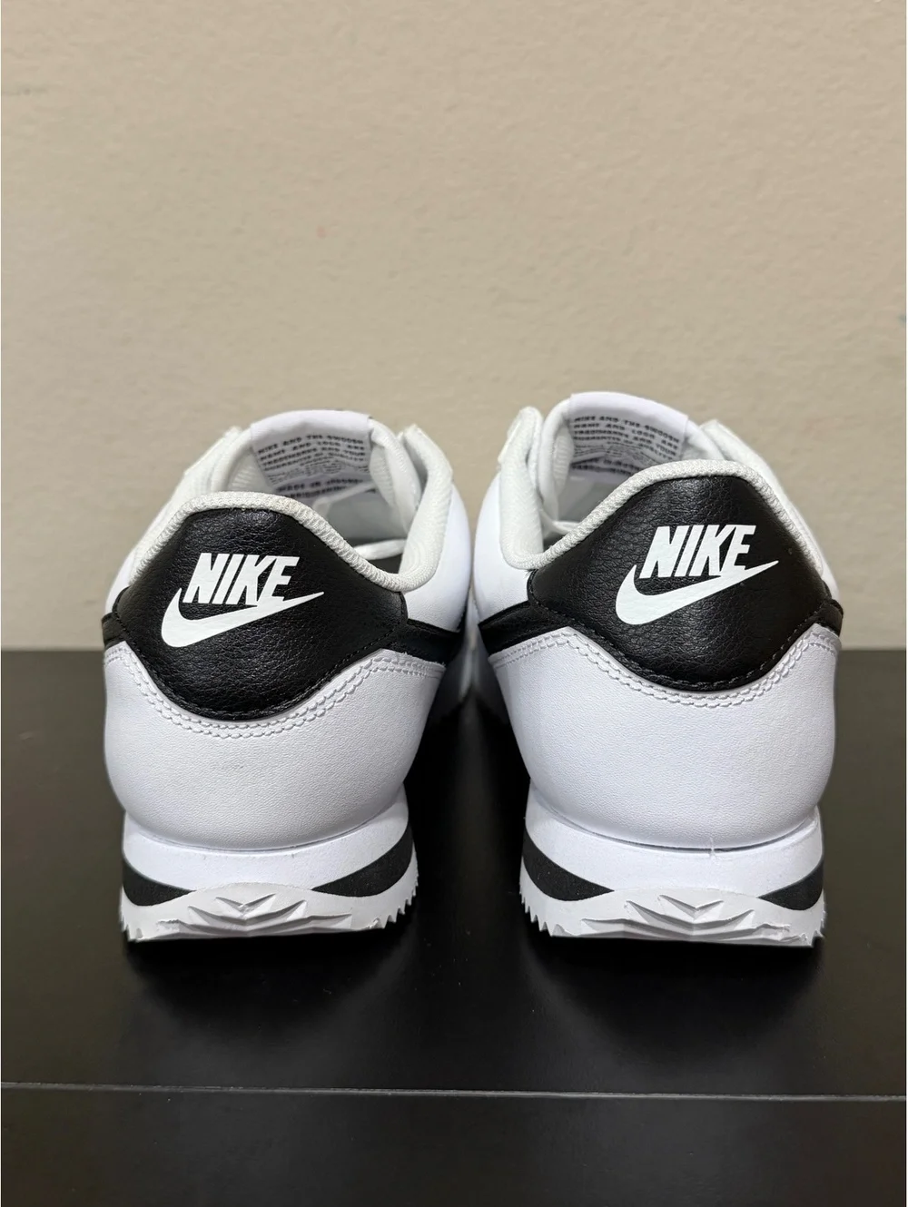 Size 9 - Nike Cortez White Black